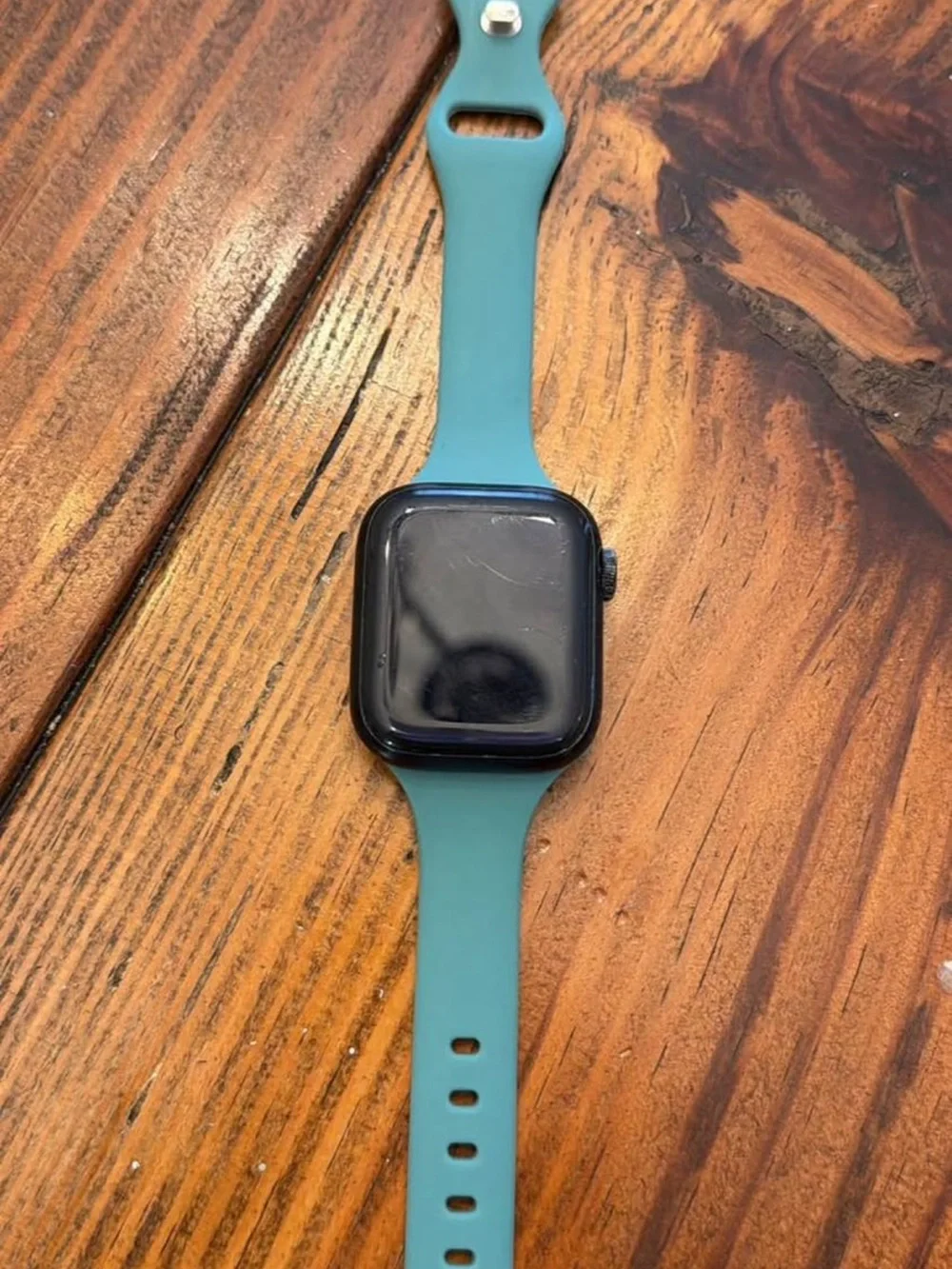 Apple Smartwatch with Teal Sport Band